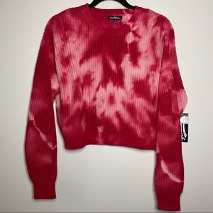 Tie dye long sleeve crop top Size Medium